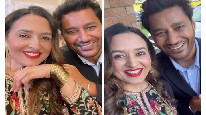 Harbhajan Mann Wife Pics: ਹਰਮਨ ਕੌਰ ਨੇ ਫਿਰ ਤੋਂ ਪਤੀ ਹਰਭਜਨ ਨਾਲ ਤਸਵੀਰਾਂ ਸ਼ੇਅਰ ਕੀਤੀਆਂ ਹਨ। ਇਨ੍ਹਾਂ ਤਸਵੀਰਾਂ ਨੂੰ ਦੇਖ ਕੇ ਫੈਨਜ਼ ਬੇਹੱਦ ਖੂਸ਼ ਹੋ ਰਹੇ ਹਨ ਅਤੇ ਜੋੜੇ 'ਤੇ ਪਿਆਰ ਦੀ ਬਰਸਾਤ ਕਰ ਰਹੇ ਹਨ।