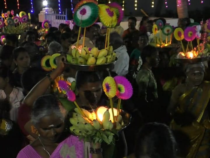 கரூர் சுக்காலியூர் காளியம்மன் ஆலய ஆனி மாத திருவிழா;  மாவிளக்கு எடுத்து பக்தர்கள் நேர்த்திக்கடன்