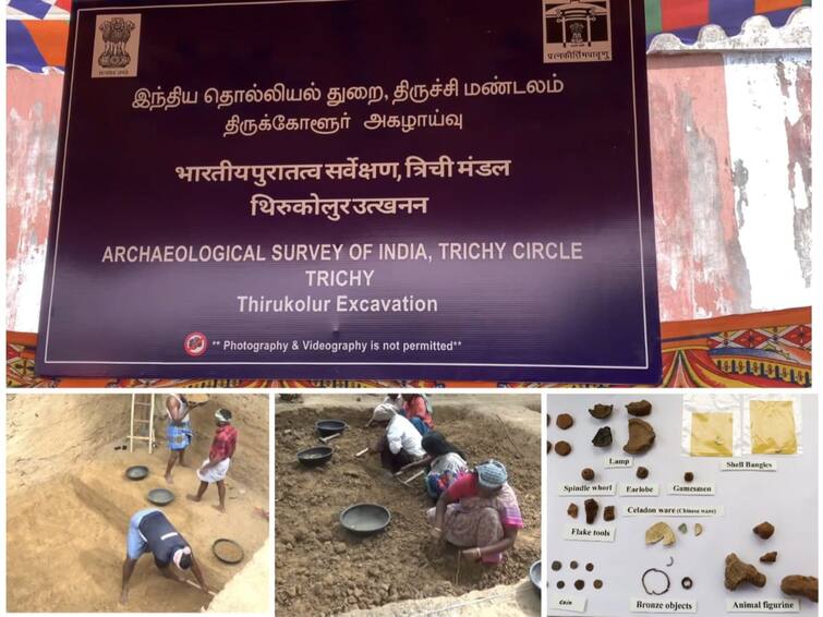 Adichanallur Excavation 324 Artifacts in the Excavation at Tirukollur to identify the habitations of the buried people TNN Adichanallur Excavation: திருக்கோளூர் அகழாய்வில் 324 தொல் பொருட்கள் கண்டெடுப்பு - என்னென்ன கிடைத்தது..?