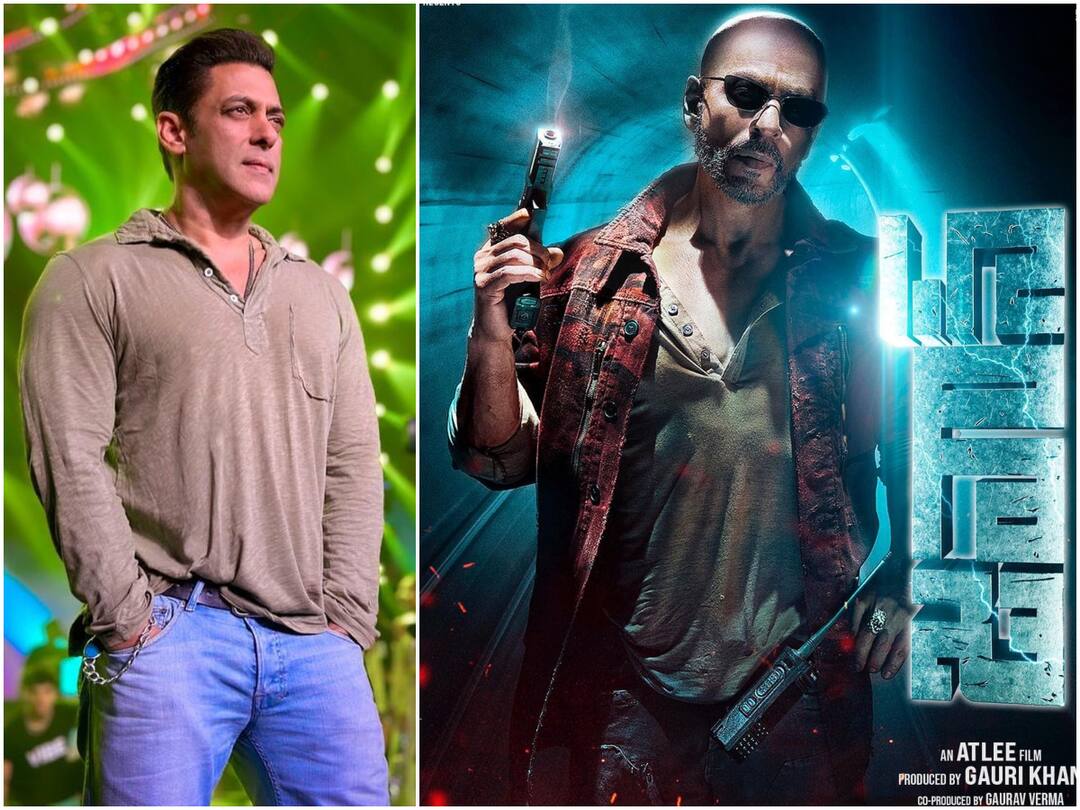 Salman Khan review of the prevue of Jawan starring Shah Rukh Khan షారుఖ్‌ను గుండుతో చూసి సంబరపడ్డ సల్మాన్? ‘జవాన్’ ప్రివ్యూపై సల్లు భాయ్ రివ్యూ