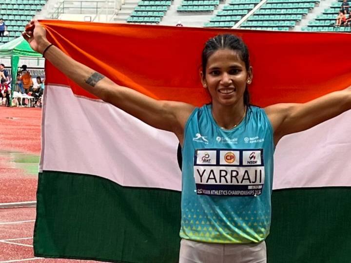 ज्योति याराजी ने 100 मीटर बाधा दौड़ में जीता स्वर्ण, दूसरे दिन भारत ने जीते 3 गोल्ड ज्योति याराजी ने 100 मीटर बाधा दौड़ में जीता स्वर्ण, दूसरे दिन भारत ने जीते 3 गोल्ड