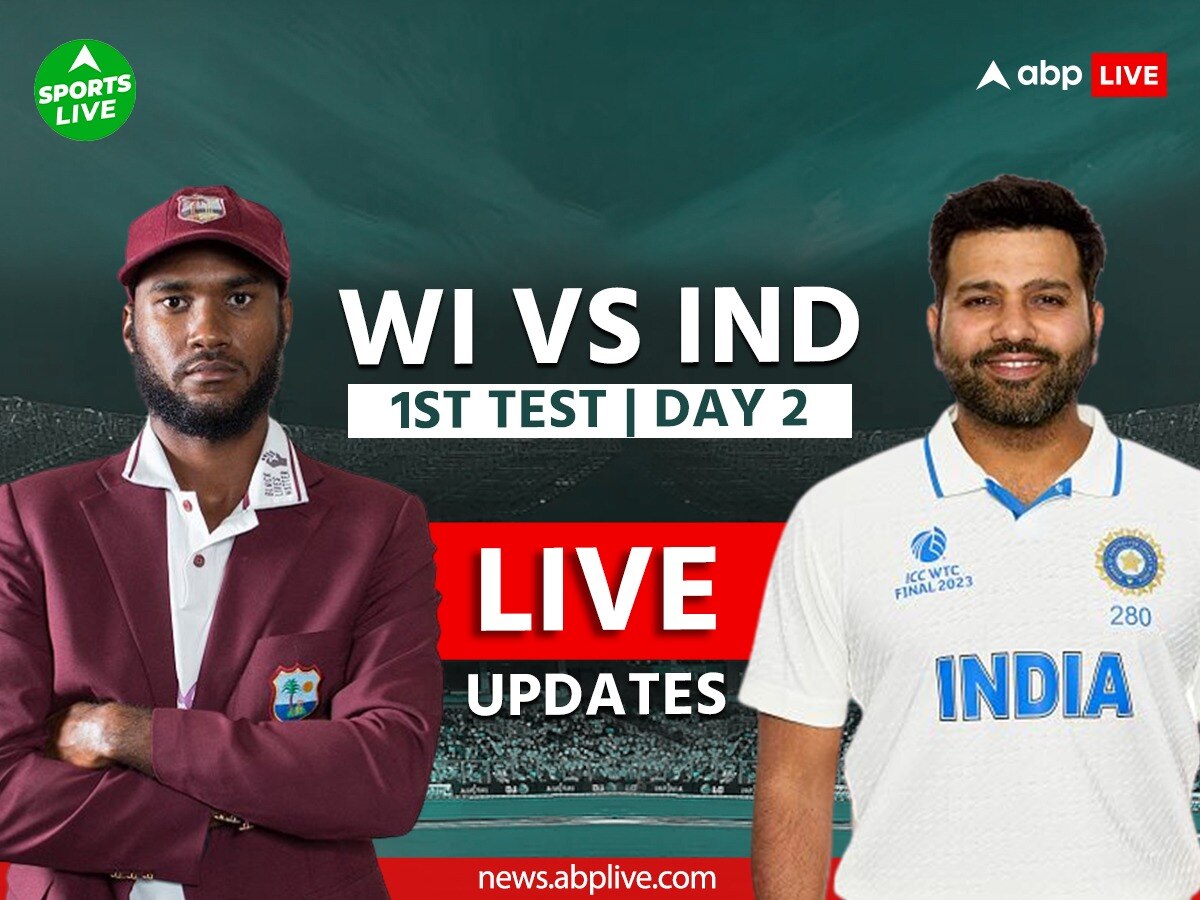 India vs West Indies 1st Test Live Updates Ind vs WI Day 2 highlights ...