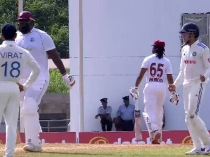 India vs West Indies Shubman Gill unique dance as Virat Kohli stands motionless watch गिल दा मामला! लाईव्ह सामन्यात शुभमनचा डान्स, सोशल मीडियार व्हिडीओ व्हायरल