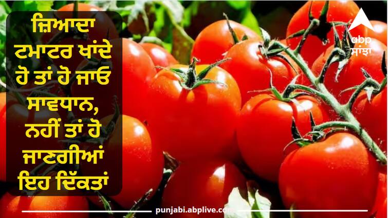 If you are also troubled by these 5 things, then stop eating tomatoes immediately. ਜ਼ਿਆਦਾ ਟਮਾਟਰ ਖਾਂਦੇ ਹੋ ਤਾਂ ਹੋ ਜਾਓ ਸਾਵਧਾਨ, ਨਹੀਂ ਤਾਂ ਹੋ ਜਾਣਗੀਆਂ ਇਹ ਦਿੱਕਤਾਂ