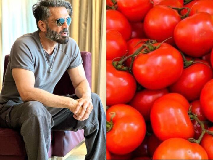 Suniel Shetty on rising tomato prices actor says It has affected our kitchen Mana Shetty आम लोगों की तरह टमाटर महंगा होने से परेशान हैं Suniel Shetty, देखिए क्या क्या सुना दिया 