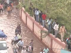 Parts Of Delhi Submerged As Yamuna Overflows, People Wade Through Chest-Deep Water. In Pics