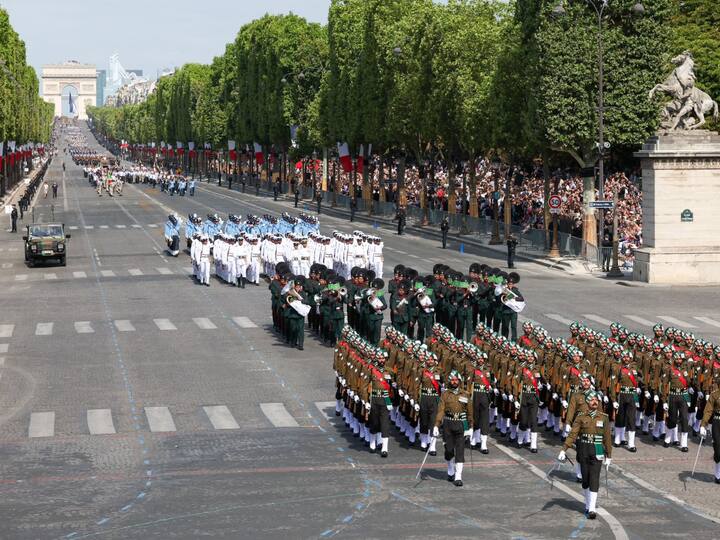A contingent of 269 members from the Indian tri-services is also part of the parade, showcasing India's military strength. Image Source: PTI