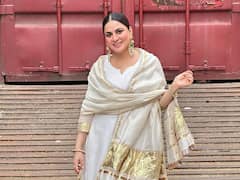 Shraddha Arya Aces An Elegant White-Gold Ethnic Suit; See Pics