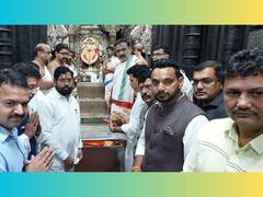 CM Eknath Shinde In Kolhapur : मुख्यमंत्री एकनाथ शिंदे यांनी घेतले करवीर निवासिनी अंबाबाईचे दर्शन