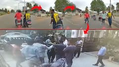 Bengaluru Road Rage Caught On Camera | సైడ్ ఇవ్వమని హారన్ కొడితే..వెంటపడి మరి కొట్టారంటా..!| ABP