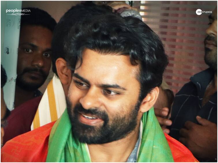 Sai Dharam Tej seeks blessings of Kanipakam Vinayaka Swamy Sai Dharam Tej : కాణిపాకం వినాయక స్వామి ఆశీస్సులు తీసుకున్న సాయి ధరమ్ తేజ్