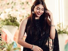 నల్ల చీరలో నిగనిగలాడుతున్న ‘కాంతార’ బ్యూటీ సప్తమి గౌడ