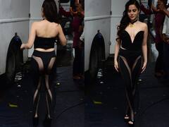 Uorfi Javed के इस लुक को तो आप चाहकर भी नहीं कर पाएंगे ट्रोल, डीपनेक ब्लेक आउटफिट में लगीं गजब