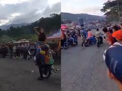 बाइक पर खतरनाक स्टंट करते हुए लड़की बना रही थी रील, हो गया बड़ा हादसा- Video