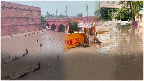 Delhi Floods |Yamuna Water Level పెరగడంతో ..నీట మునిగిన దిల్లీ నగరం | ABP Desam