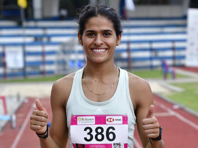 Asian Athletics Championships 2023 Shaili Singh wins Silver medal in Long Jump for India Asian Athletics Championships 2023: மகளிருக்கான நீளம் தாண்டுதல்.. வெள்ளியை வென்ற சைலி சிங்.. பதக்கப்பட்டியலில் இந்தியா எங்கே?