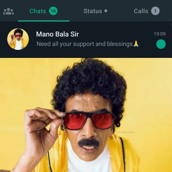 தற்போது மறைந்த நடிகர் மனோபாலாவின் மொபைல் நம்பரில் இருந்து தனக்கு குறுஞ்செய்தி வந்ததாகவும் அதை பார்த்து அவர் ஷாக் ஆகிவிட்டதாகவும் பதிவிட்டுள்ளார்.