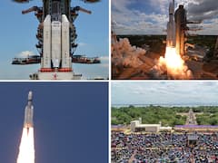 LVM3 Successfully Lifts Off ISRO's Chandrayan 3: In Pics