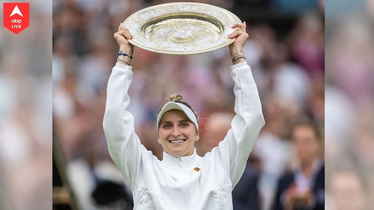 Wimbledon 2023: Czech Republic's Marketa Vondrousova beats Ons Jabeur to win Wimbledon 2023 title Wimbledon 2023: অবাছাই হিসাবে শুরু করে উইম্বলডনে চ্যাম্পিয়ন, ইতিহাস গড়লেন ভন্দ্রুসোভা