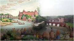 Delhi Floods Red Fort Drone video | ఎర్రకోట వద్ద యమునా నది పరిస్థితిపై డ్రోన్ వీడియో | ABP Desam