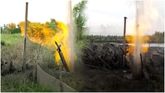 Flames from Borewell |బోరు బావి నుంచి ఎగిసపడుతున్న గ్యాస్, మంటలు | ABP Desam