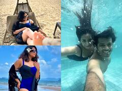 पति संग थाईलैंड में मस्ती कर रहीं 'गुम है किसी के प्यार में' फेम ऐश्वर्या शर्मा, ब्लू मोनोकनी में दिए किलर पोज
