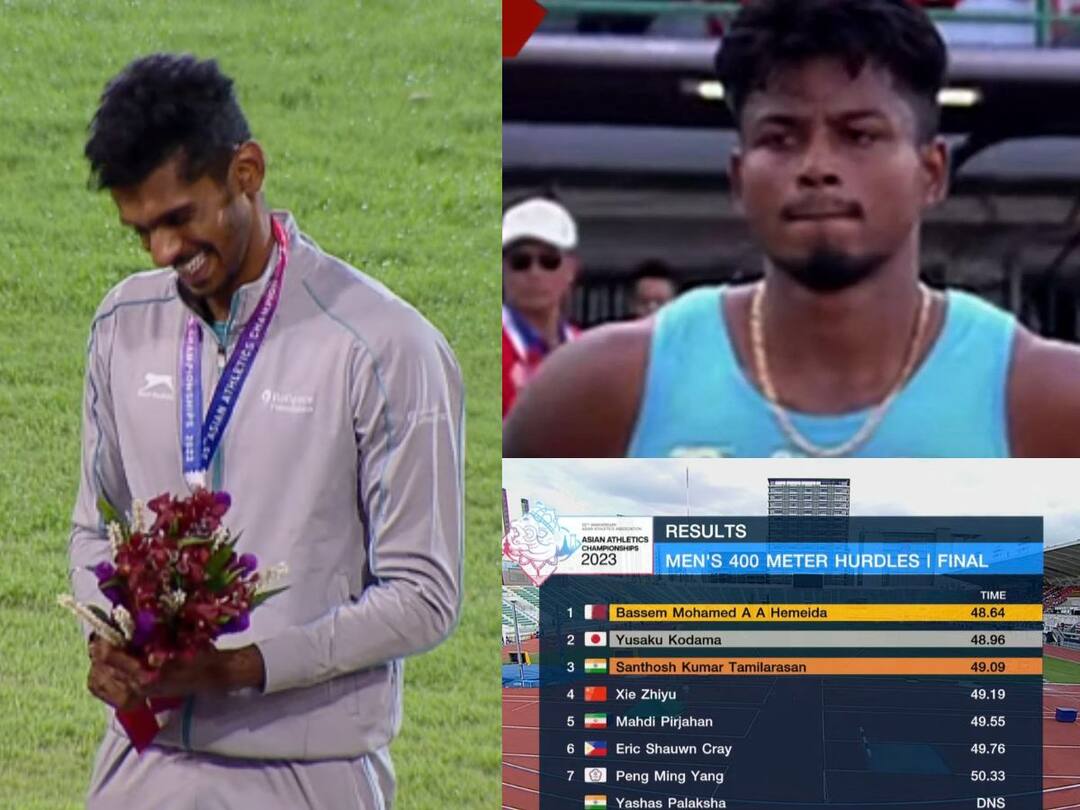 Asian Athletics Championships: ஆசிய தடகள போட்டி: தமிழர் சந்தோஷ் குமார் சாதனை.. ஒலிம்பிற்கு தகுதி பெற்ற முரளி ஸ்ரீஷங்கர் அசத்தல்