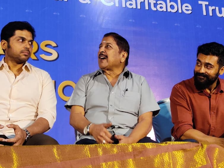 Actor Karthi speech students sivakumar Education Foundation actor surya Actor Karthi: படிப்ப மட்டும் விட்டுடாத சிதம்பரம்.. வீட்டில் ஒருவர் படித்தால் தலைமுறையே முன்னேறும் - நடிகர் கார்த்தி