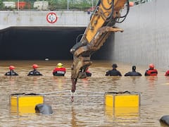8 Bodies Recovered From South Korea's Submerged Tunnel As Rain, Flood Kill 35