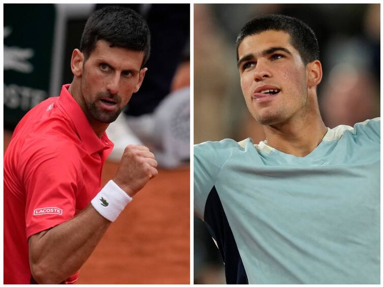 Wimbledon Final 2023 Stats between Carlos Alcaraz and Novak Djokovic Wimbledon Final 2023: அனல் பறக்கும் விம்பிள்டன் இறுதிப்போட்டி.. ஜோகோவிச்க்கு அனுபவம் கைகொடுக்குமா?