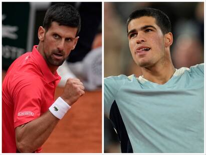 Wimbledon Final 2023 Stats between Carlos Alcaraz and Novak Djokovic Wimbledon Final 2023: அனல் பறக்கும் விம்பிள்டன் இறுதிப்போட்டி.. ஜோகோவிச்க்கு அனுபவம் கைகொடுக்குமா?