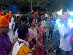 Sri Dev Vetoba : 'श्री देव वेतोबा'ची भव्य पन्नास फूट उंचीची प्रतिकृती, मासुंदा तलावावर ठाणेकरांची गर्दी