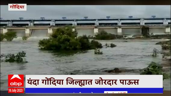 Gondia: दोन दिवसांपासून पवासाचा जोर वाढला; धरणाच्या पाणीसाठ्यात वाढ
