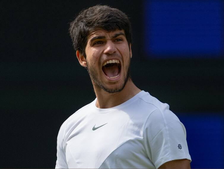 Wimbledon 2023 Final Winner Carlos Alcaraz defeats Novak Djokovic to win his first Wimbledon title Wimbledon 2023 Winner: 20 વર્ષીય કાર્લોસ અલ્કારાઝે નોવાક જોકોવિચને હરાવી રચ્યો ઈતિહાસ