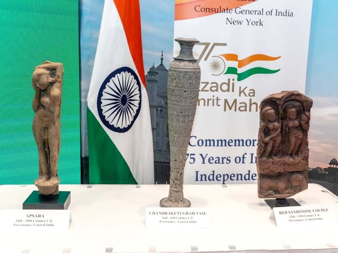 US To Return 105 Trafficked Antiquities To India Following PM Modi's State Visit — Details US To Return 105 Trafficked Antiquities To India After PM Narendra Modi US State Visit Ambassador of India to US Taranjit Singh Sandhu US To Return 105 Trafficked Antiquities To India Following PM Modi's State Visit — Details