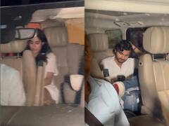 रिमझिम बरसात में रूमर्ड बॉयफ्रेंड संग अपने भाई के घर पहुंची जाह्नवी कपूर, वीडियो हो रही वायरल