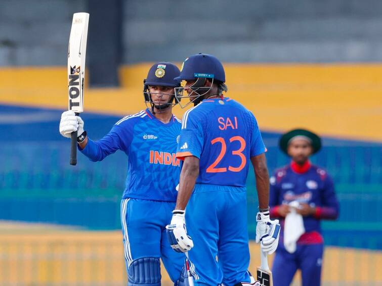 Asia Emerging Cup 2023 India A won 9 wickets against Nepal A know match highlights ACC Emerging Asia Cup: India A Outplay Nepal By 9 Wickets To Enter Semifinals
