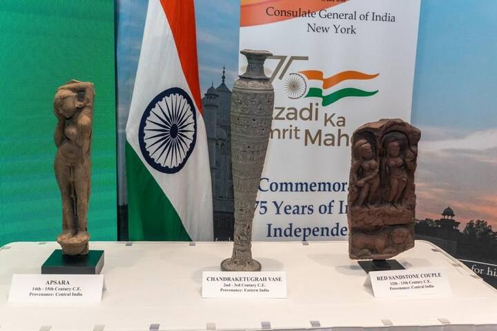 The United States will return 105 trafficked antiquities back to their home country India after Prime Minister Narendra Modi's state visit to the US. (Photo: MEA)