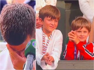 I am glad my son is still smiling Djokovic broke down and cried after the defeat Video Djokovic : என் மகன் இன்னும் சிரிப்பதே மகிழ்ச்சி… : தோல்விக்கு பின் உடைந்து அழுத ஜோகோவிச்!