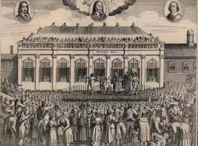 ਹਾਈ ਕੋਰਟ ਦੀ ਅਦਾਲਤ ਦੇ ਜੱਜ ਨੇ ਕਿੰਗ ਚਾਰਲਸ ਪਹਿਲੇ ਨੂੰ ਘਰੇਲੂ ਯੁੱਧ ਦਾ ਦੋਸ਼ੀ ਠਹਿਰਾਇਆ ਅਤੇ ਉਸ ਦਾ ਸਿਰ ਵੱਢਣ ਦਾ ਹੁਕਮ ਦਿੱਤਾ।