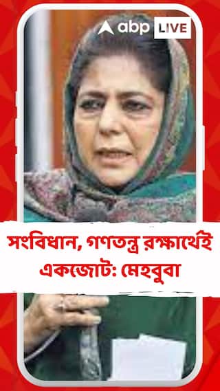 Mehbooba Mufti: গণতন্ত্র এবং সংবিধান রক্ষার্থেই একজোট, বললেন মেহবুবা