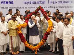 NDA Meeting Delhi : दिल्लीमध्ये एनडीएच्या बैठकीचं सत्र, पंतप्रधान मोदी आणि मित्रपक्षातील नेत्यांची भेट