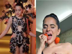 उर्फी जावेद का नया लुक, टमाटर से बना लिए ईयररिंग्स, बोलीं- अब ये नया गोल्ड है