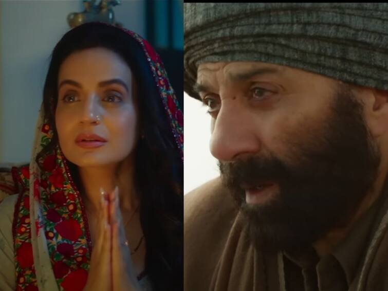 Gadar 2 Film Sunny Deol Ameesha Patel  soulful track Khairiyat song out know details Gadar 2 New Song: मुलाच्या आठवणीत तारा सिंह भावूक, सकिनाला झाले अश्रू अनावर; गदर 2 मधील 'खैरियत' गाणं आलं प्रेक्षकांच्या भेटीस