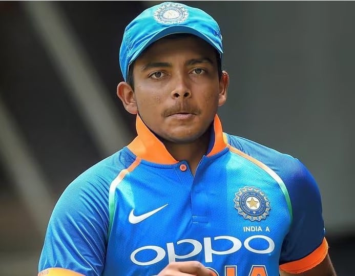 Prithvi Shaw : Scared Prithvi Shaw does not have any friends Prithvi Shaw : શું પૃથ્વી શૉની કારકિર્દીનો આવી જશે The End?