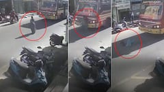 A mother Jumped In front Of Bus | కొడుకు కాలేజీ ఫీజు కోసం..ప్రాణాల్ని వదిలిన ఓ తల్లి | ABP Desam