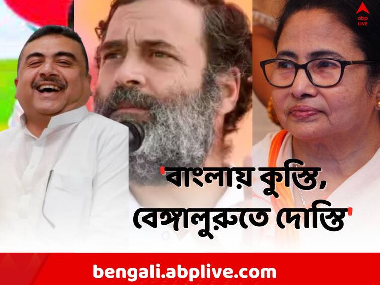 Panchayat Election Result 2023:  My pity for CPM and Congress workers, Says Suvendu Adhikari, BJP leader attacks on Opposition Meet Panchayat Poll 2023:'কর্মীরা খাবে গুলি-লাঠি, নেতাদের বরাদ্দ ফিশ ফ্রাই ?', বিরোধীদের বৈঠককে কটাক্ষ শুভেন্দুর