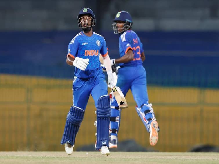 IND A vs PAK A ACC Emerging Asia Cup 2023 India A Beat Pakistan By 8 Wickets Sai Sudharsan IND A vs PAK A: Sai Sudharsan, Rajvardhan Hangargekar Shine In Men In Blue's Win Over Arch-Rivals In ACC Men's Emerging Cup