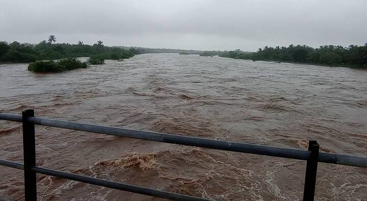 માંગરોળ નજીક આવેલ નોળી નદી તેમજ માળીયા હાટીના મેઘલ અને વ્રજમી નદીએ રૌદ્ર સ્વરૂપ ધારણ કર્યું હતુ.