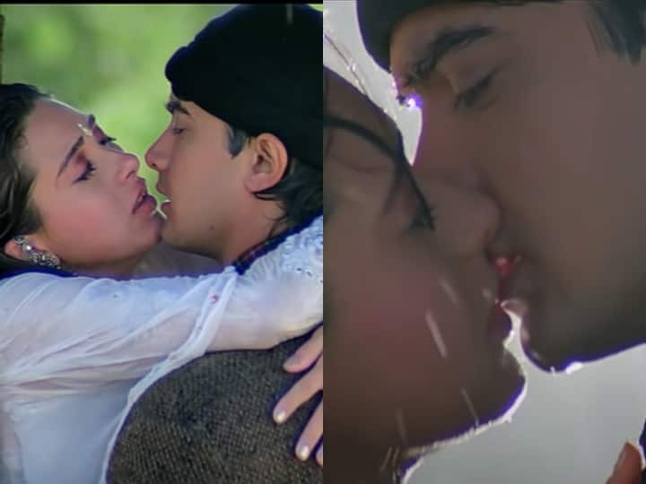 Aamir Khan-Karisma Kapoor’s kissing scene was shot in 3 days 47 retakes, mistake was happening here